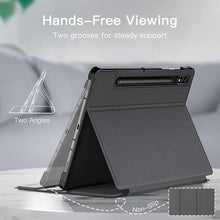 Load image into Gallery viewer, JETech Case for Samsung Galaxy Tab S8 2022/S7 2020 11-Inch with S Pen Holder, Slim Folio Stand Protective Tablet Cover, Multi-Angle Viewing (Black)
