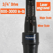 Load image into Gallery viewer, 3/4&quot; Drive 600-3000 in-lb Click Tech Torque Wrench

