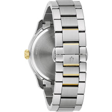Load image into Gallery viewer, Bulova Men's Classic Wilton Two Tone Stainless Steel 3-Hand Watch, Silver White Dial, Style:98B391
