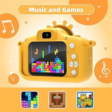 Load image into Gallery viewer, Kids Camera for Girls &amp; Boys, Toddler Camera for Age 3-10 Kids with 32GB Card &amp; Dual Lens, 1080P Kids Digital Camera Toys (Yellow)
