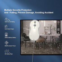 Load image into Gallery viewer, Tosima W3 Window Cleaning Robot - Dual Direction Auto-Spray Smart Window Cleaner with Triple Safety System, Smart Navigation, Remote Control, for All Smooth Surfaces, with 12 Rags, White
