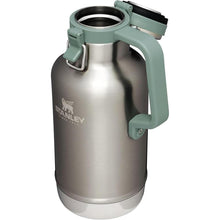 Load image into Gallery viewer, Stanley Classic Easy-Pour Growler 64 oz | Keeps Beer Cold or Coffee Hot | Leakproof Steel Lined Lid and Easy to Carry Handle | Insulated Stainless Steel | BPA-Free | Stainless Steel Shale
