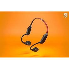 Load image into Gallery viewer, PHILIPS A7607 Bone Conduction Headphones,Wireless Bluetooth Open-Ear Headphones Sound,AI mics,Noise Reduction,9-Hour Battery,Fast Charging,LED Safety Lights,IP66,App Control,Black
