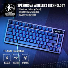 Load image into Gallery viewer, ASUS ROG Azoth 75% Wireless DIY Custom Gaming Keyboard, OLED Display, Gasket-Mount, Three-Layer Dampening, Hot-Swappable Pre-lubed ROG NX Blue Switches &amp; Keyboard Stabilizers, ABS Keycaps, RGB-Black
