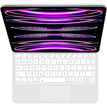 Load image into Gallery viewer, SENGBIRCH Magic Keyboard for iPad Air 11-inch (M2) 2024, iPad Pro 11-inch - 4th, 3rd, 2nd, 1st Generation, iPad Air 5th, 4th Generation (10.9 inch) - Pure White Backlit, Ultra Slim, Trackpad, White

