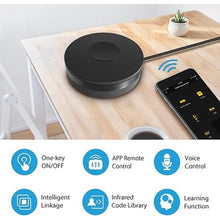 Load image into Gallery viewer, Smart IR Universal Remote Control: WiFi Infrared Remote Control, All in One Infrared Blaster for TV DVD Fans Air Conditioner, App Control, Smart Home Hub, Compatible with Alexa, Google Home
