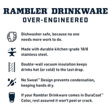 Load image into Gallery viewer, YETI Rambler 25 oz Tumbler with Handle and Straw Lid, Travel Mug Water Tumbler, Vacuum Insulated Cup with Handle, Stainless Steel, Navy
