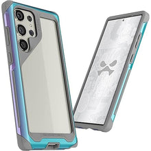 Load image into Gallery viewer, Ghostek ATOMIC slim Samsung Galaxy S23 Ultra Phone Case with Clear Back and Iridescent Aluminum Bumper S-Pen Stylus Cutout Shockproof Phone Cover Designed for 2022 Samsung S23 Ultra (6.8&quot;) (Prismatic)
