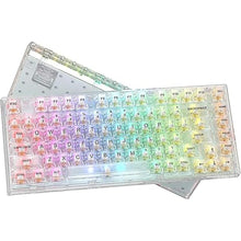 Load image into Gallery viewer, Womier 75% Percent Keyboard, Gasket Mount Mechanical Gaming Keyboard, 82 Keys Wired Custom Keyboard RGB Clear Hot Swappable Pre-lubed Switch for Mac/Win (K75 White)
