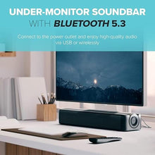 Load image into Gallery viewer, Creative Stage SE Under-Monitor Soundbar with USB Digital Audio and Bluetooth 5.3, Clear Dialog and Surround by Sound Blaster, Powered via Adapter
