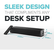 Load image into Gallery viewer, Creative Stage SE Under-Monitor Soundbar with USB Digital Audio and Bluetooth 5.3, Clear Dialog and Surround by Sound Blaster, Powered via Adapter
