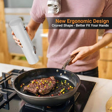 Load image into Gallery viewer, Electric Salt And Pepper Grinder Set With Type-C Rechargeable Base, No Battery Needed, Adjustable Coarseness Electronic Spice Mill Shakers Salt And Pepper Shakers Refillable
