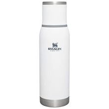 Load image into Gallery viewer, Stanley Adventure-To-Go Vacuum Bottle 25 oz | Wide Mouth with Leakproof Cup Lid | Keep Drinks Hot or Cold | Packable for Travel | Insulated Stainless Steel Thermal Bottle | BPA-Free | Polar
