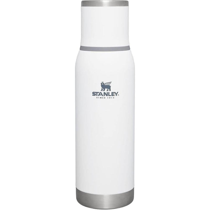 Stanley Adventure-To-Go Vacuum Bottle 25 oz | Wide Mouth with Leakproof Cup Lid | Keep Drinks Hot or Cold | Packable for Travel | Insulated Stainless Steel Thermos | BPA-Free | Polar