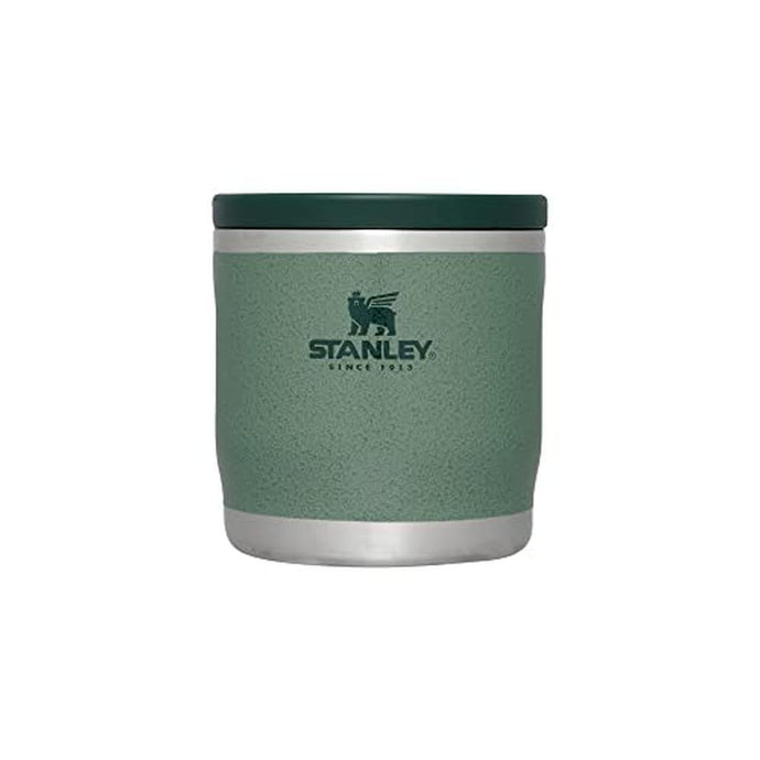 Stanley Adventure To-Go Food Jar 12 oz | Vacuum Insulated Thermos Food Container | Wide Mouth Screw On Lid | Packable for Travel | Stainless Steel with Leakproof Lid | BPA-Free | Hammertone Green