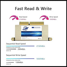 Load image into Gallery viewer, Dogfish 512GB SSD for MacBook PCIe Gen3x4 M.2 NVMe, Internal Solid State Drive Upgrade for MacBook Pro A1708 (2016-2017)

