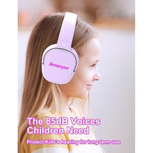 Load image into Gallery viewer, Kids Headphones for School, 3.5mm Jack Wired Headphones for Kids with Safe Volume Limiter, HD Stereo Sound On-Ear Girls Boys Toddler Headphones for Tablet, iPad, Kindle(Pink)
