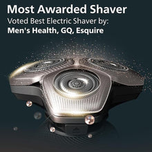 Load image into Gallery viewer, Philips Norelco Shaver Series 9000 Prestige, Wet and Dry Electric Shaver, Lift &amp; Cut Shaving System, SenseIQ Technology, Precision Trimmer, Cleaning Pod and Premium Pouch, Bright Chrome, SP9841/84
