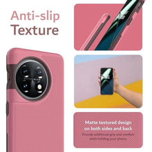 Load image into Gallery viewer, TUDIA DualShield Grip Designed for OnePlus 11 Case 5G (2023), [MergeGrip] Dual Layer Shockproof Slim Military Grade Non-Slip Tough Heavy Duty Protective Phone Case Cover - Smokey Pink
