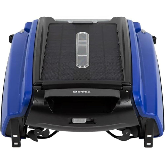 Betta SE Solar Powered Automatic Robotic Pool Surface Skimmer Cleaner with 30-Hour Continuous Cleaning Battery Power and Re-Engineered Twin Salt Chlorine Tolerant Motors (Blue)