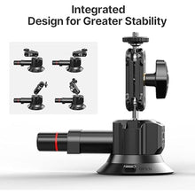 Load image into Gallery viewer, Suction Cup Mount for Action Cameras iPhone - ULANZI SC-01 3in Pump-actived Vacuum Suction Mount Magic Arm Phone Holder Action Cam Adapter Car Boats Windshield Window Mount for Action Cameras
