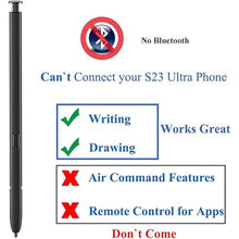 Load image into Gallery viewer, Galaxy S23 Ultra 5G S Pen Replacement S23 Ultra Pen with S23 Ultra Pen Tips Nibs for Samsung Galaxy S23 Ultra 5G Touch Pen 6.8" SM-S918U S918U1 S918W with Needle Repair Part (Black)
