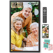 Load image into Gallery viewer, BSIMB Large Digital Picture Frame 21.5 Inch, 1920x1080 FHD WiFi Digital Photo Frame Electronic 32GB Remote Control, Share Pictures/Videos via App/USB/SD Easy Setup Gifts for Mom(Non-Touch), Black
