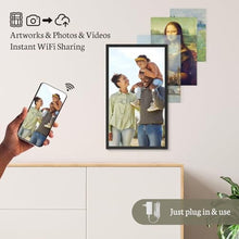 Load image into Gallery viewer, BSIMB Large Digital Picture Frame 21.5 Inch, 1920x1080 FHD WiFi Digital Photo Frame Electronic 32GB Remote Control, Share Pictures/Videos via App/USB/SD Easy Setup Gifts for Mom(Non-Touch), Black
