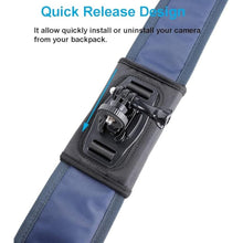 Load image into Gallery viewer, PellKing Camera Backpack Belt Mount for Insta360 One X4/X3/ One X2/ One R/Go 2 Compatible with GoPro Hero10 /9/8/7/6 and Other Action Camera, with 1/4 Adapter
