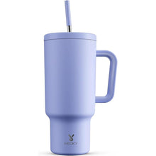 Load image into Gallery viewer, Meoky 40oz Tumbler with Handle, Leak-proof Lid and Straw, Insulated Coffee Mug Stainless Steel Travel Mug, Keeps Cold for 34 Hours or Hot for 10 Hours (Lilac)
