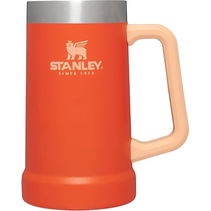 Stanley Stay-Chill Beer Stein 24 oz | Heavy Duty Big Grip Handle | Beer Tumbler Drink Cup, Holds 2 Cans | Insulated Stainless Steel Party Mug | BPA-Free