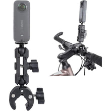 Load image into Gallery viewer, PellKing Camera Motorcycle Mount for Insta360 Go 3,X4/X3/X2,360 Rotation Metal Action Camera Clamp Holder with 1/4Thread for Moto Bike Bicycle Handlebar, for Insta360 One Go 3,X3/X2/X

