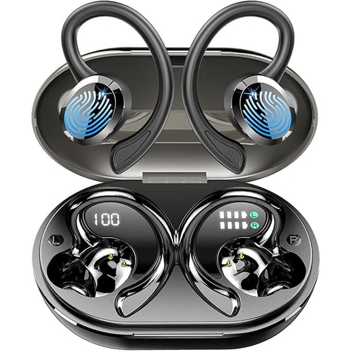 Wireless Bluetooth Headphones, Immersive HiFi Stereo Earbuds, 2023 New 48Hrs Ear Buds, ENC Mic, IP7 Waterproof Sport Earhooks