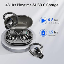Load image into Gallery viewer, Wireless Bluetooth Headphones, Immersive HiFi Stereo Earbuds, 2023 New 48Hrs Ear Buds, ENC Mic, IP7 Waterproof Sport Earhooks
