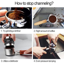 Load image into Gallery viewer, Espresso Tamper 54mm with Stainless Steel Ripple Base, Coffee Tamper 54mm Compatible with 54mm Breville Portafilter
