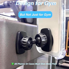 Load image into Gallery viewer, Dual Magnetic Phone Mount Holder, [Upgraded Super Magnets] Gym Magnetic Phone Holder, [Pocket Size] Double Sided Magnetic Phone Holder for Gym Compatible with All Smartphones
