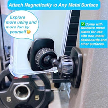 Load image into Gallery viewer, Dual Magnetic Phone Mount Holder, [Upgraded Super Magnets] Gym Magnetic Phone Holder, [Pocket Size] Double Sided Magnetic Phone Holder for Gym Compatible with All Smartphones
