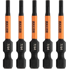 Load image into Gallery viewer, Hex 7/64" Impact Driver Bit - Railer Allen Wrench Drill Hex Bits. 1/4 Quick Release S2 Steel 2 inch 7/64" Hex Bits. (5 Pack)
