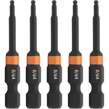 Load image into Gallery viewer, Ball-End Hex5/64&quot; Impact Driver Bit - Railer Allen Wrench Drill Hex Bits. 1/4 Quick Release S2 Steel 2 inch 5/64&quot; Ball-End Hex Bits. (5 Pack)

