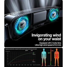 Load image into Gallery viewer, TORRAS COOLIFY ZONE Wearable Waist Fan with Heat-absorbing Phase Change Material, Personal Blower, Portable Large Air Volume, Travel Runtime 15H, Outdoor Belt for Travel/Camping Silver
