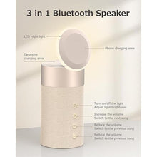 Load image into Gallery viewer, COLSUR Bluetooth Speaker, Magnetic Wireless Charger, Bluetooth Speakers with Night Light, 2 in 1 Wireless Charging Station for iPhone 16/15/14/13/12 Series, AirPods Pro/3/2?Gift Ideal?
