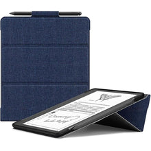 Load image into Gallery viewer, Ayotu Stand Case for Kindle Scribe 10.2 Inch (2024/2022 Released) - Auto Sleep/Wake, Premium Sturdy Fabric Cover with Pen Holder, Only for 10.2&quot; Kindle Scribe, Blue
