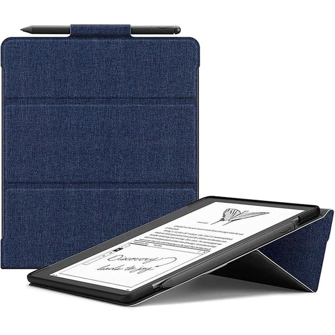 Ayotu Stand Case for Kindle Scribe 10.2 Inch (2024/2022 Released) - Auto Sleep/Wake, Premium Sturdy Fabric Cover with Pen Holder, Only for 10.2