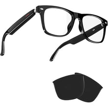 Load image into Gallery viewer, IVY TWS Smart Bluetooth Audio Glasses - Blue Light Blocking &amp; Sunglasses Lens kits for Office Outdoor Sports Drive - Smart Glasses for Men &amp; Women - Black Frame
