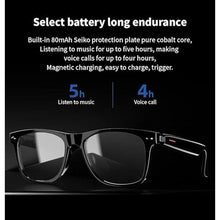 Load image into Gallery viewer, IVY TWS Smart Bluetooth Audio Glasses - Blue Light Blocking &amp; Sunglasses Lens kits for Office Outdoor Sports Drive - Smart Glasses for Men &amp; Women - Black Frame
