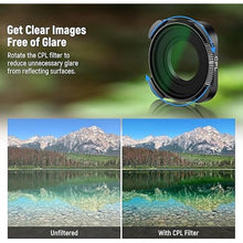 Load image into Gallery viewer, NEEWER ND Filter Set Compatible with GoPro Hero 12 Hero 11 Hero 10 9 Black, 4 Pack (ND8 ND16 ND32 CPL) Multi Coated HD Slim Neutral Density Polarizer Lens Filter Kit Action Camera Accessory (Black)
