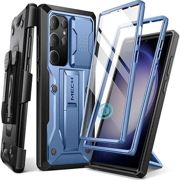 Tongate for Samsung Galaxy S23 Ultra Case, [Built-in Slide Camera Cover & Screen Protector] [2 Front Frame] Military Grade Shockproof S23 Ultra Phone Case with Kickstand & Belt-Clip 6.8
