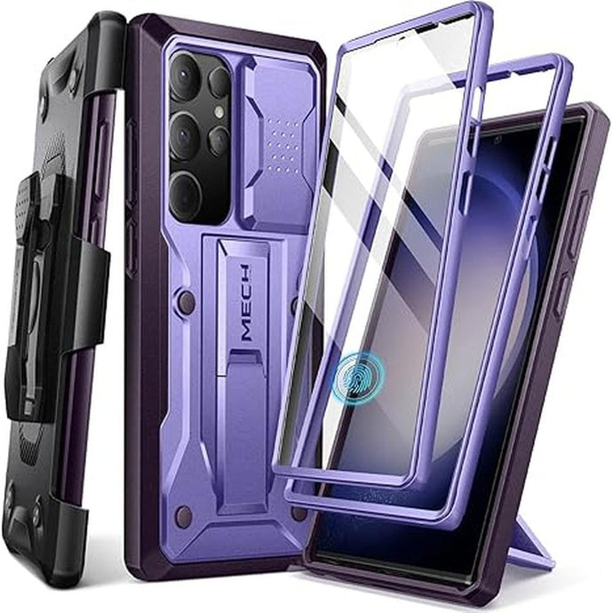 Tongate for Samsung Galaxy S23 Ultra Case, [Built-in Slide Camera Cover & Screen Protector] [2 Front Frame] Military Grade Shockproof S23 Ultra Phone Case with Kickstand & Belt-Clip 6.8
