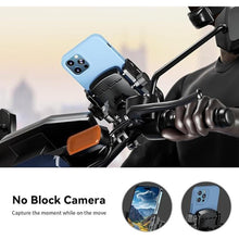 Load image into Gallery viewer, Kewig Motorcycle Phone Mount Holder- [Camera Friendly] Bike Phone Mount Handlebar Clamp Clamp, Bicycle Scooter Phone Holder for Samsung iPhone 16 Pro Max, 15 14 13, for 5.4-7.2" Smartphones
