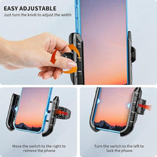 Load image into Gallery viewer, Kewig Motorcycle Phone Mount Holder- [Camera Friendly] Bike Phone Mount Handlebar Clamp Clamp, Bicycle Scooter Phone Holder for Samsung iPhone 16 Pro Max, 15 14 13, for 5.4-7.2" Smartphones
